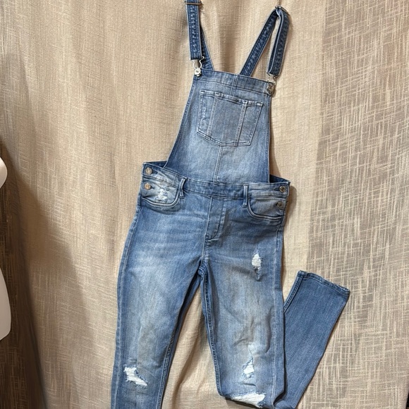 Blue Denim Overalls for Women - Picture 1 of 7